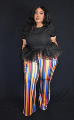Kurves Multi Striped Pants